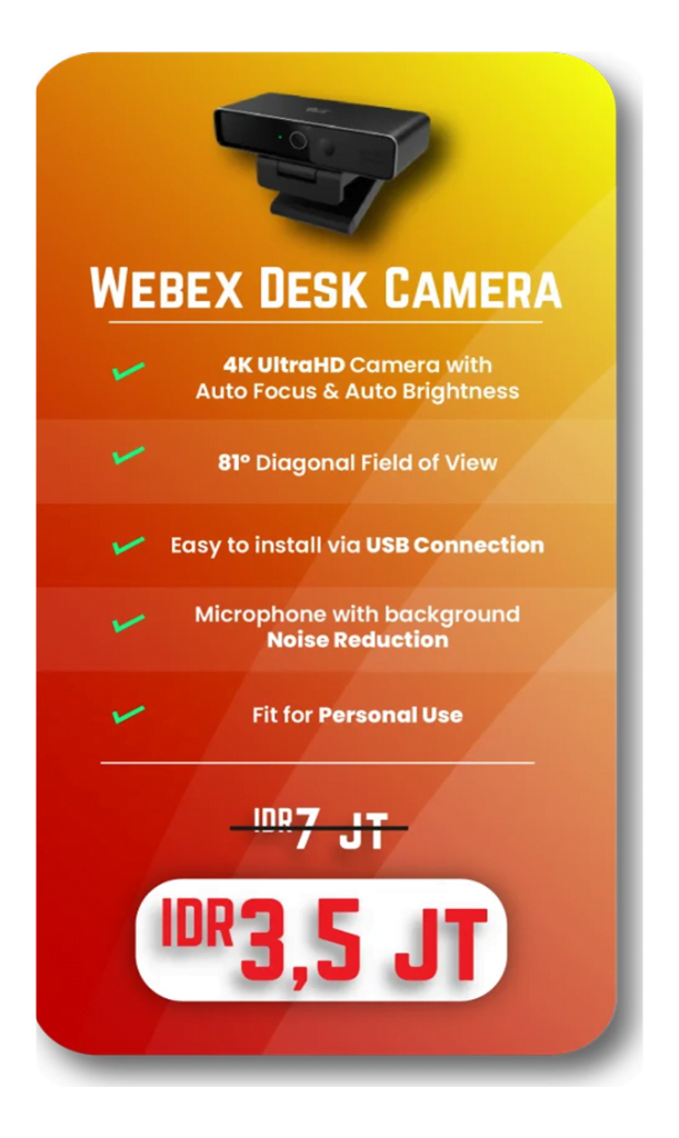 Promo Webex Desk Camera