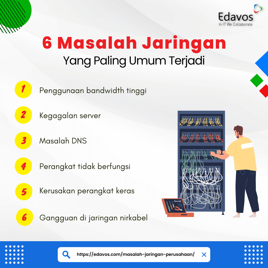 6 Masalah Jaringan Yang Biasa Terjadi Pada Perusahaan – Edavos