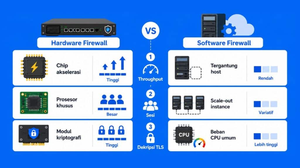 firewall hardware vs software dari segi performa