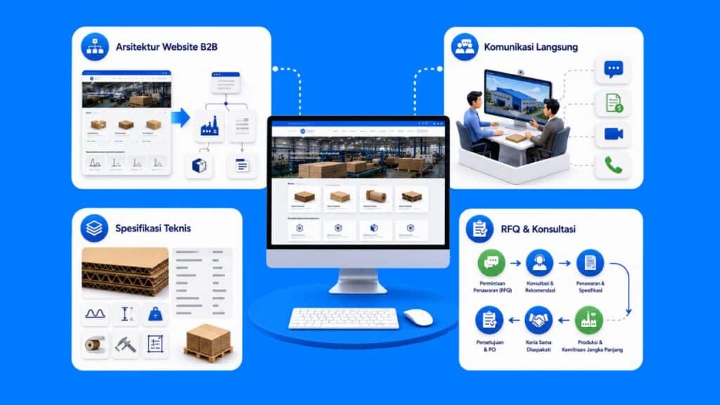 Perubahan struktur website berorientasi B2B